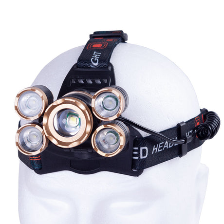 Luz Frontal "Wanjiru" 10W XPE + 4 x COB 3W  Aluminio/ABS