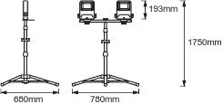 Luz de Trabajo LED Ledvance     60W 5400Lm 4000K 120º IP65