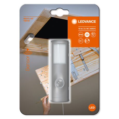 Luz de Noche LED LEDVANCE 0,35W 10Lm 4000K Sensor IP54 [LVI-4058075260719]
