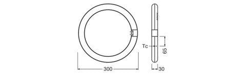 Tubo LED T9 Ledvance G10q 18,3W 2200Lm 6500K 110º IP20