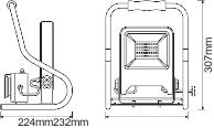Luz de Trabajo LED Ledvance     30W 2700Lm 4000K 120º IP44
