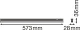 Luminaria LED Lineal Ledvance "Compact"   8W 800Lm 4000K 140º IP20
