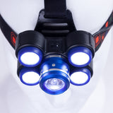 Luz Frontal "Bekele" 10W XPE + 4 x 3W COB Aluminio/ABS