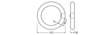 Tubo LED T9 Ledvance/Osram G10q 12W 1320Lm 4000K 120º IP20