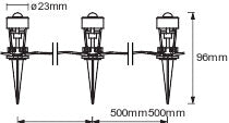 Luz de Jardín LED  Ledvance "Smart"   0,7W 110Lm  K 33º IP65 Regulable