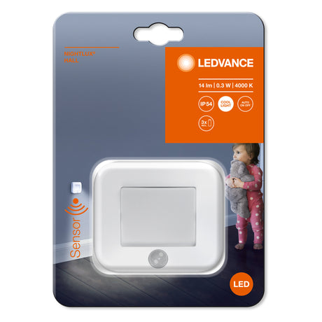Luz de Noche LED LEDVANCE 0,25W 14Lm 4000K Sensor IP54 [LVI-4058075260658]
