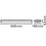 Luminaria LED Lineal Ledvance "Compact"   18W 2466Lm 4000K 110º IP44 Regulable DALI