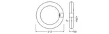 Tubo LED T9 Ledvance G10q 11W 1320Lm 6500K 110º IP20