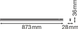 Luminaria LED Lineal Ledvance "Compact"   12W 1200Lm 3000K 140º IP20
