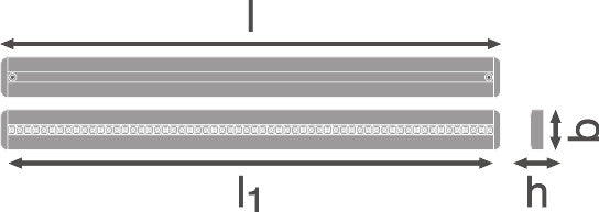 Luminaria LED Lineal Ledvance "Indiviled"   56W 6550Lm 4000K 70º IP20 Regulable