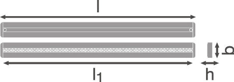Luminaria LED Lineal Ledvance "Indiviled"   56W 6550Lm 4000K 70º IP20 Regulable