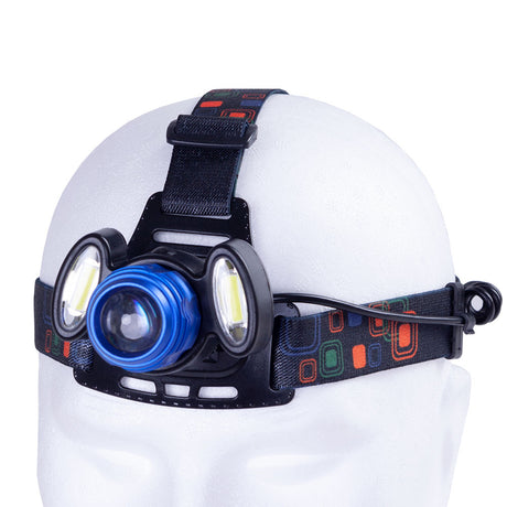 Luz Frontal "Baumann" 10W XPE + 2 x 3W COB Aluminio/ABS