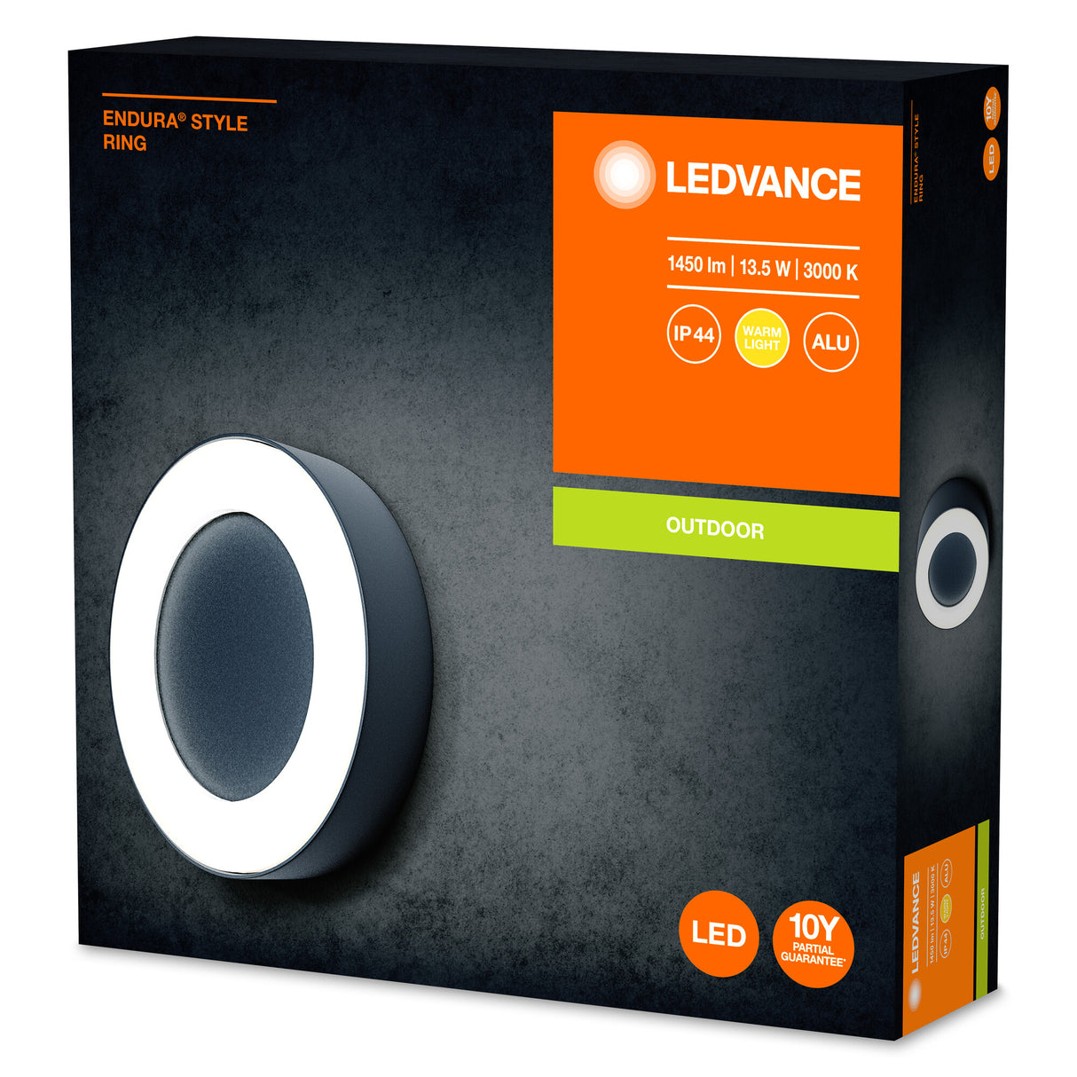 Luminaría LED Ledvance "Endura" Exterior Sensor   13,5W 480Lm 3000K 80º IP44