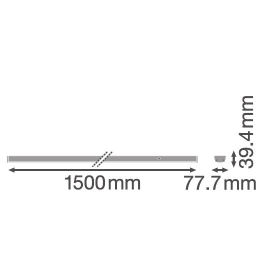 Luminaria Lineal Industrial  Ledvance "Trusys"   70W 11700Lm 4000K 90º IP40 Regulable DALI