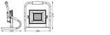 Luz de Trabajo LED Ledvance     20W 1600Lm 4000K 120º IP44