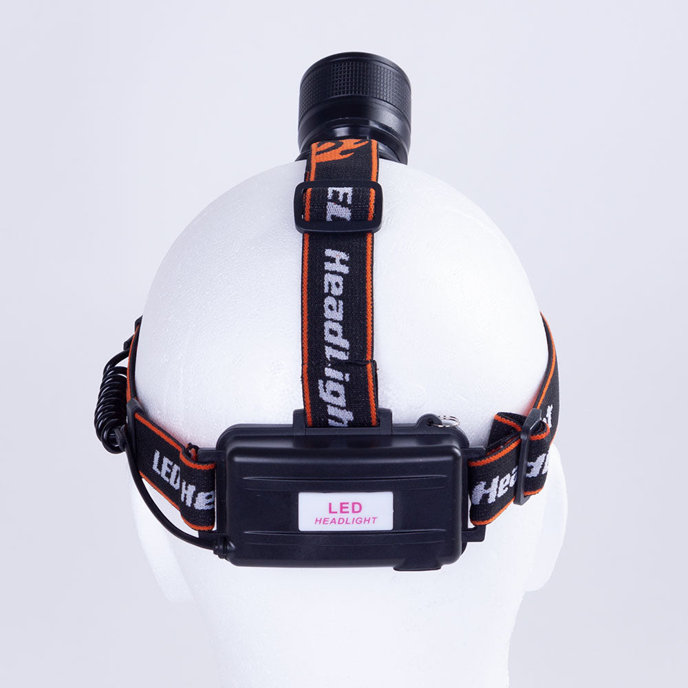 Luz Frontal "Aouita" 3W XPE Blanco/Azul Aluminio/ABS