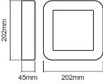 Luminaría LED Ledvance "Endura" Exterior Sensor   13,5W 480Lm 3000K 100º IP44