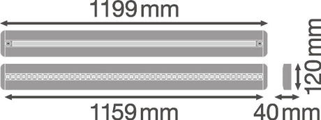Luminaria LED Lineal Ledvance "Indiviled"   42W 4650Lm 3000K 70º IP20