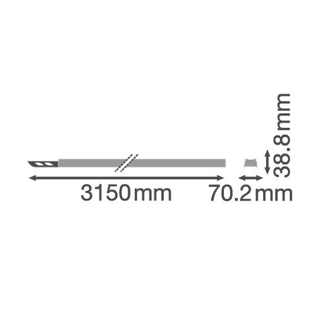 Luminaria Lineal Industrial  Ledvance "Trusys" Accesorio  Carril 3000 8P