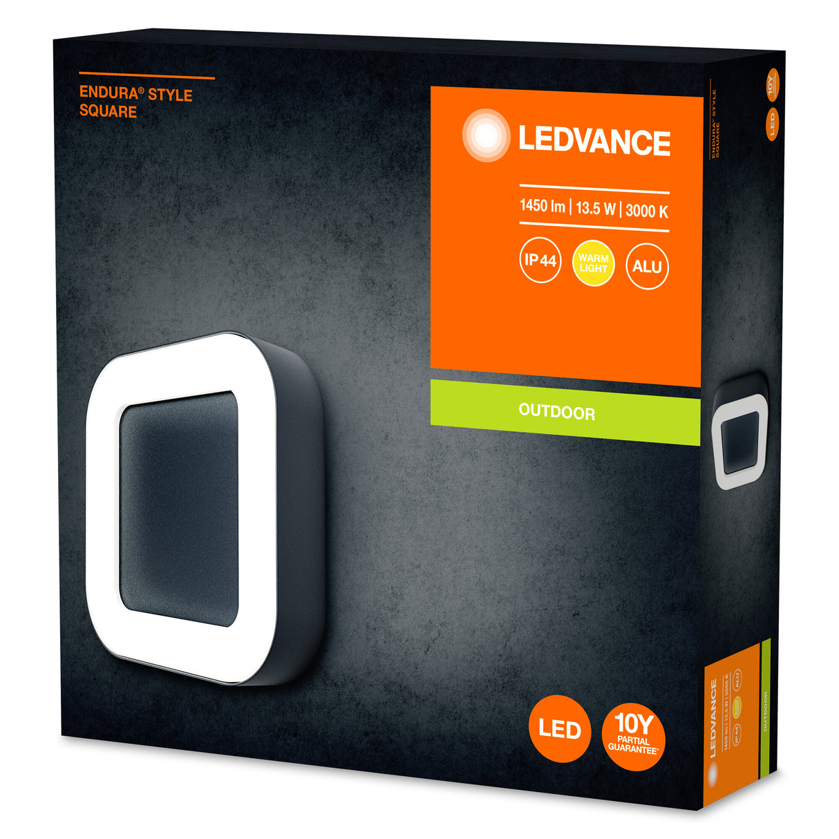 Luminaría LED Ledvance "Endura" Exterior Sensor   13,5W 480Lm 3000K 100º IP44