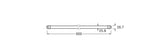 Tubo LED T8 Ledvance/Osram G13 7W 1100Lm 6500K  190º IP20