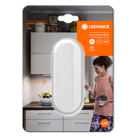 Luminaria Lineal LED Móvil LEDVANCE 0,5W 20Lm 4000K 105 ° Sensor IP20