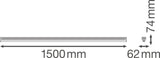 Luminaria LED Lineal Ledvance "Compact"   30W 3800Lm 4000K 110º IP20