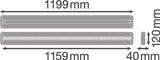 Luminaria LED Lineal Ledvance "Indiviled"   34W 3800Lm 3000K 70º IP20