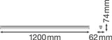 Luminaria LED Lineal Ledvance "Compact"   33W 3700Lm 3000K 120º IP20