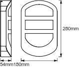 Luminaría LED Ledvance "Endura" Exterior   12W 650Lm 3000K 108º IP44