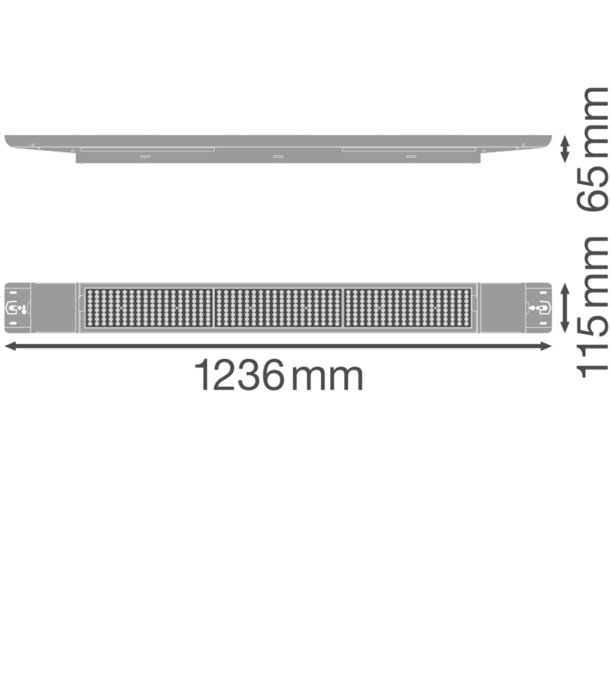 Luminaria LED Ledvance "Low Bay Flex"   42W 6510Lm 4000K 120º IP23 Regulable DALI