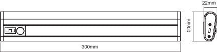 Luminaria Lineal LED Móvil LEDVANCE 1,5W 98Lm 4000K Sensor IP20