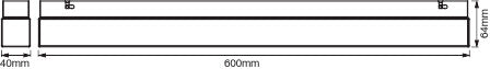 Luminaria LED Ledvance   14W 1250Lm 3000/4000K 180º IP44