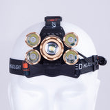 Luz Frontal "Wanjiru" 10W XPE + 4 x COB 3W  Aluminio/ABS