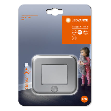 Luz de Noche LED LEDVANCE 0,25W 14Lm 4000K Sensor IP54 [LVI-4058075260672]