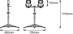Luz de Trabajo LED Ledvance     40W 3400Lm 4000K 120º IP65