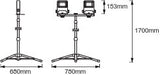Luz de Trabajo LED Ledvance     40W 3400Lm 4000K 120º IP65