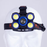 Luz Frontal "Bekele" 10W XPE + 4 x 3W COB Aluminio/ABS