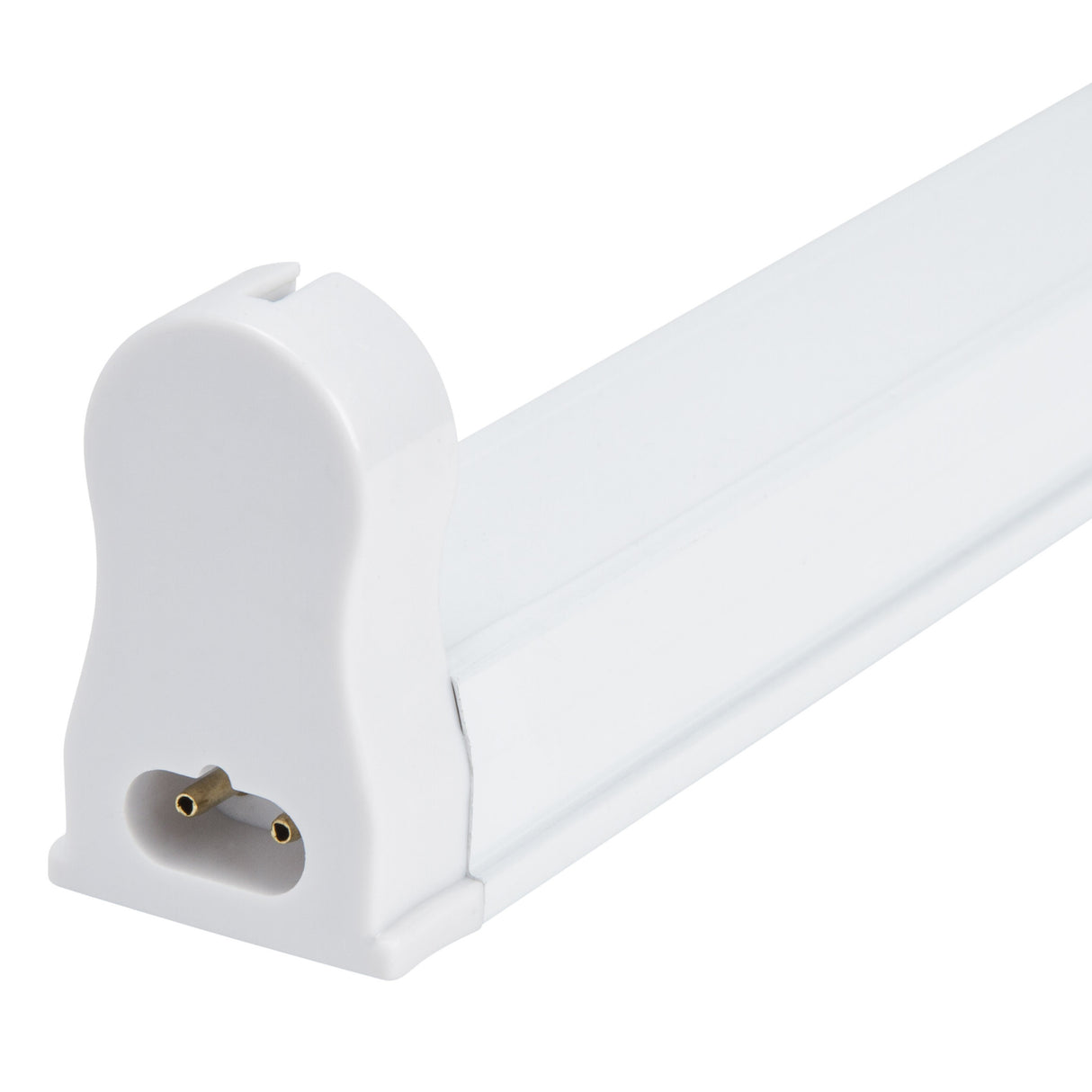 Regleta de Aluminio ECO para un Tubo de LEDs T8 600mm Conexión Un Extremo