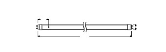 Tubo LED T8 Ledvance/Osram G13 23,1W 3700Lm 6500K 190º IP20