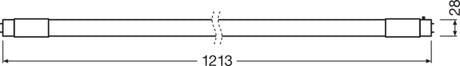 Tubo LED T8 Ledvance/Osram G13 16W 2400Lm 6500K 190º IP20 Regulable