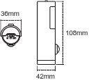 Luz de Noche LED LEDVANCE 0,35W 10Lm 4000K Sensor IP54 [LVI-4058075260719]