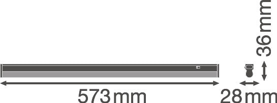 Luminaria LED Lineal Ledvance "Compact"   8W 800Lm 3000K 140º IP20