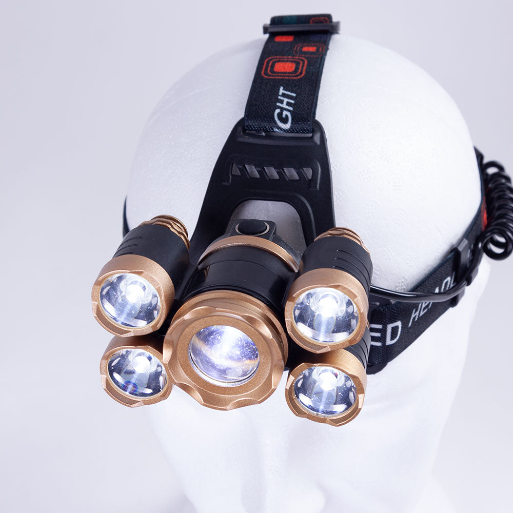 Luz Frontal "Wanjiru" 10W XPE + 4 x COB 3W  Aluminio/ABS