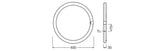 Tubo LED T9 Ledvance G10q 24W 2900Lm 6500K 110º IP20