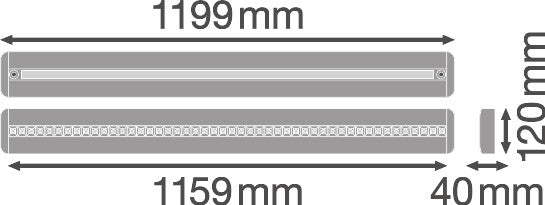 Luminaria LED Lineal Ledvance "Indiviled"   42W 5050Lm 4000K 70º IP20 Regulable