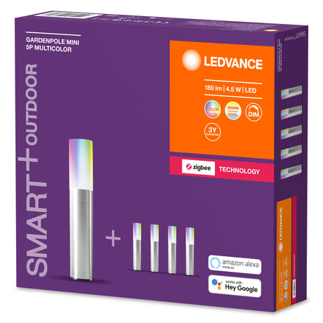 Luz de Jardín Ledvance "Smart"   4,5W 180Lm 2000…6500K 90º IP65 Regulable + Zigbee