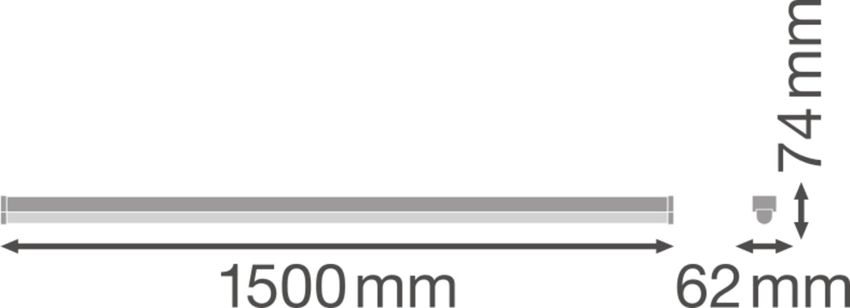 Luminaria LED Lineal Ledvance "Compact"   60W 7100Lm 4000K 120º IP20
