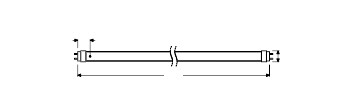 Tubo LED T8 Ledvance/Osram G13 14,9W 2600Lm 4000K 190º IP20