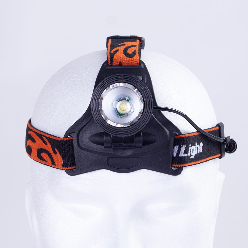 Luz Frontal "Aouita" 3W XPE Blanco/Azul Aluminio/ABS